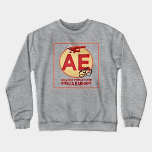 Little Red Bus • Amelia Earhart • "Greatest Female Flyer" Crewneck Sweatshirt